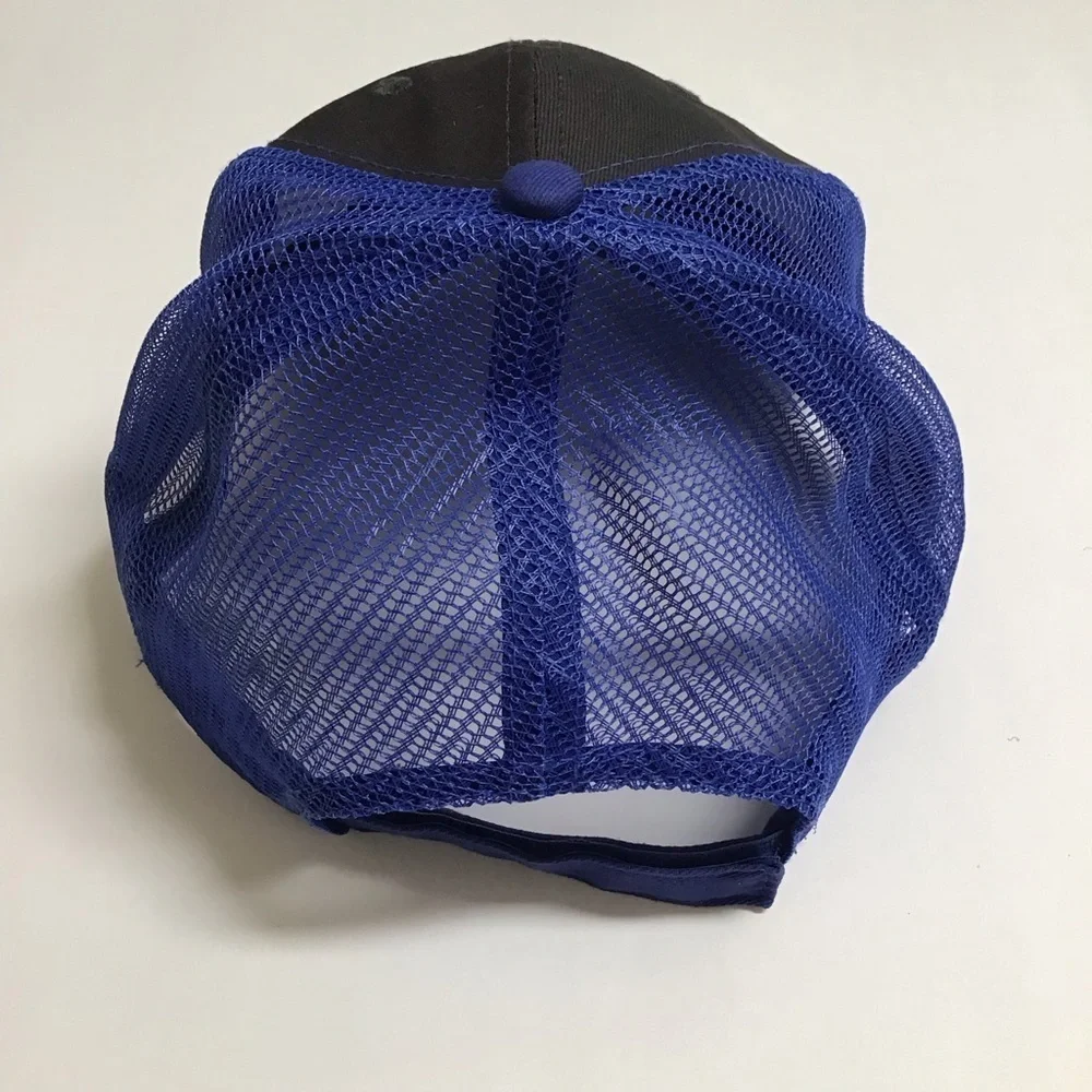 TOHO Marine Outdoors Hat Mesh Cap Adjusts Blue Gray White Lake Boating Sea - Picture 9 of 10
